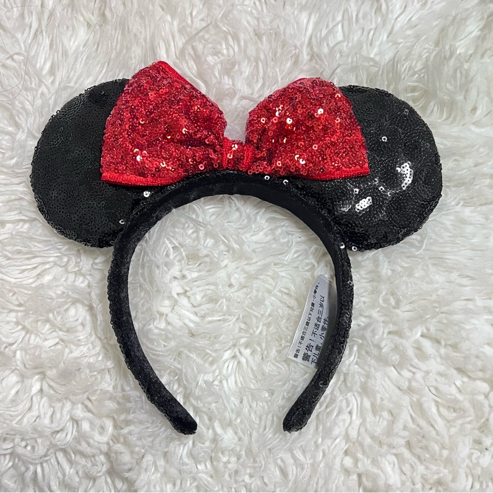 Disney women kids accessories Minnie Ear Glitter Headband